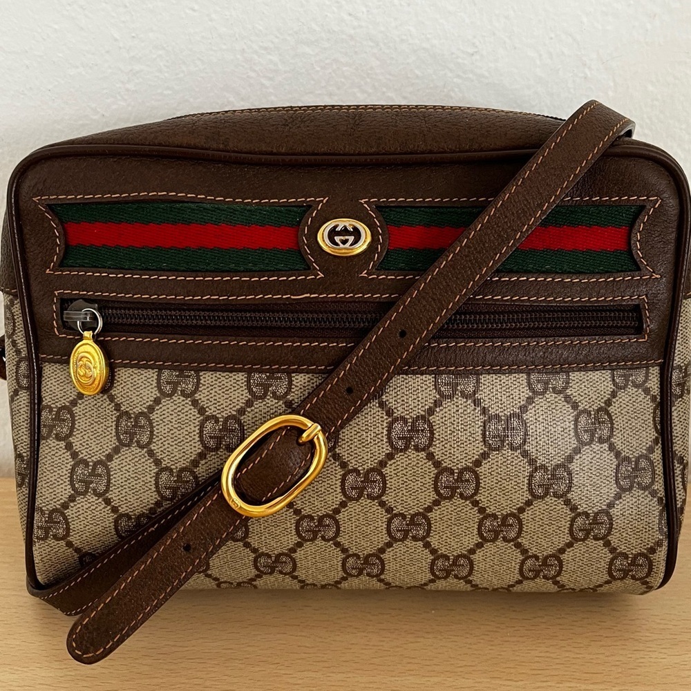 ❗️SOLD❗️Gucci Crossbody Sherry Line Ophidia Italy Vintage 1980s - Picture 1 of 16